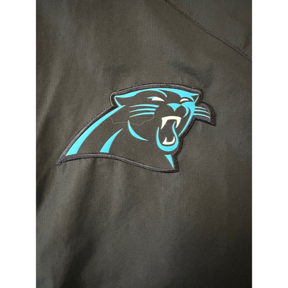 Nike NFL On Field Carolina Panthers Sideline Coach Short Sleeve Half-Zip Medium - Picture 5 of 5